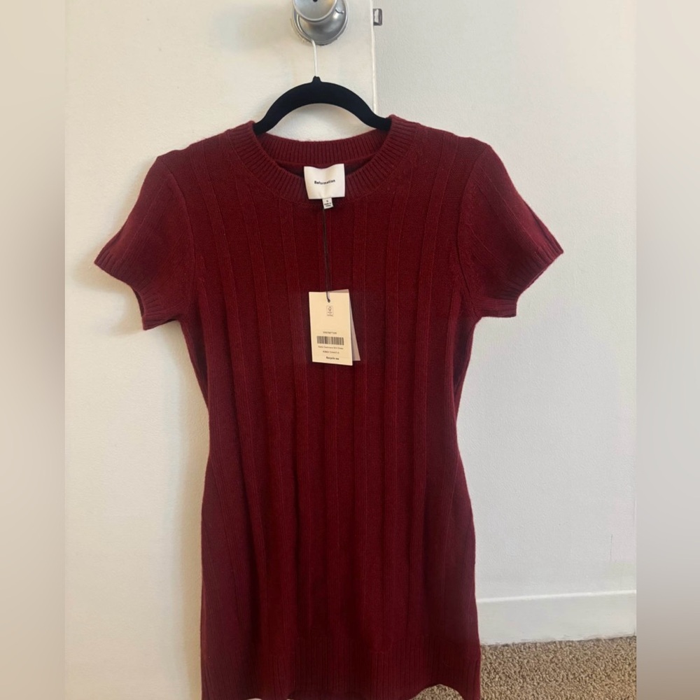Reformation Sadie Cashmere Mini Dress (small) - New